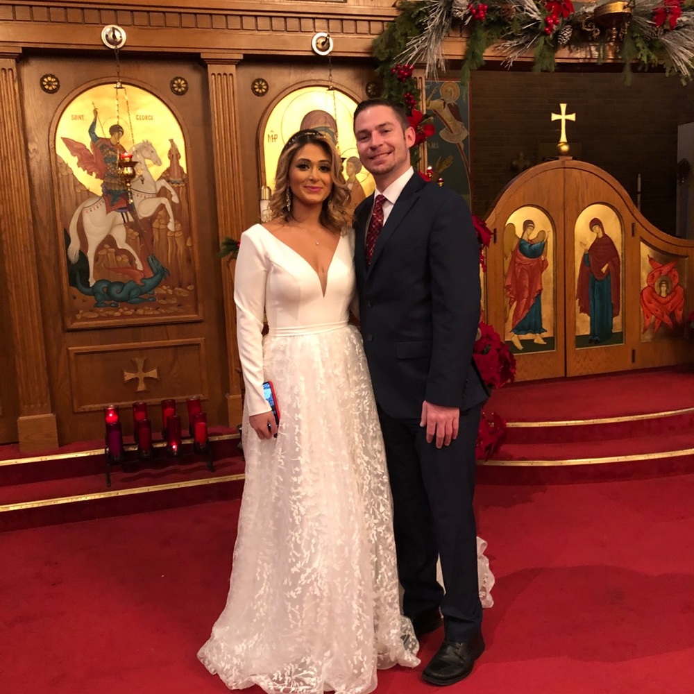 COPY - White long sleeve lacy dress